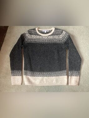 Uniqlo x Ines de la Fressange Fair Isle Wool Crewneck Sweater, Size M, can fit S